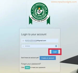 Login in to jamb portal 