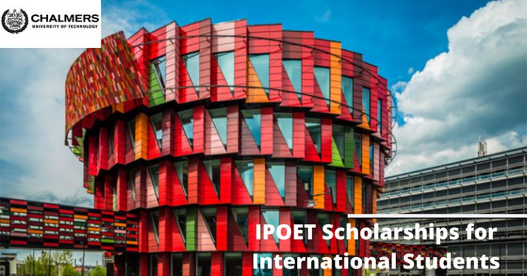 Chalmers IPOET Scholarships in Sweden 2025