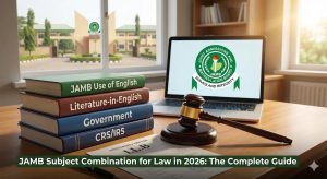 JAMB subject combination for Law in 2026