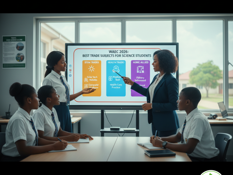 Best trade subjects for Science students in WAEC 2026