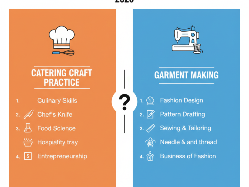 Catering Craft Practice vs Garment Making for Humanities students