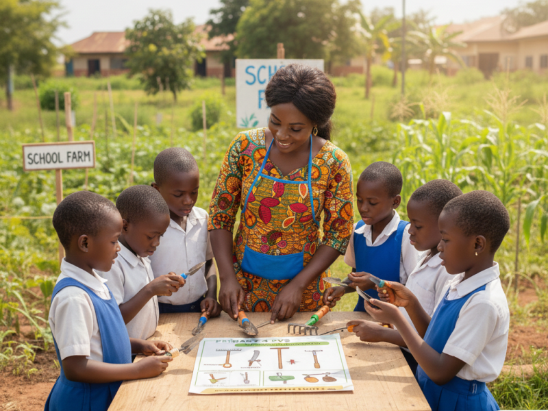 Primary 4 second term PVS lesson notes on farm tools