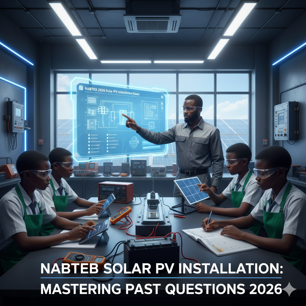 Solar PV Installation NABTEB past questions 2026