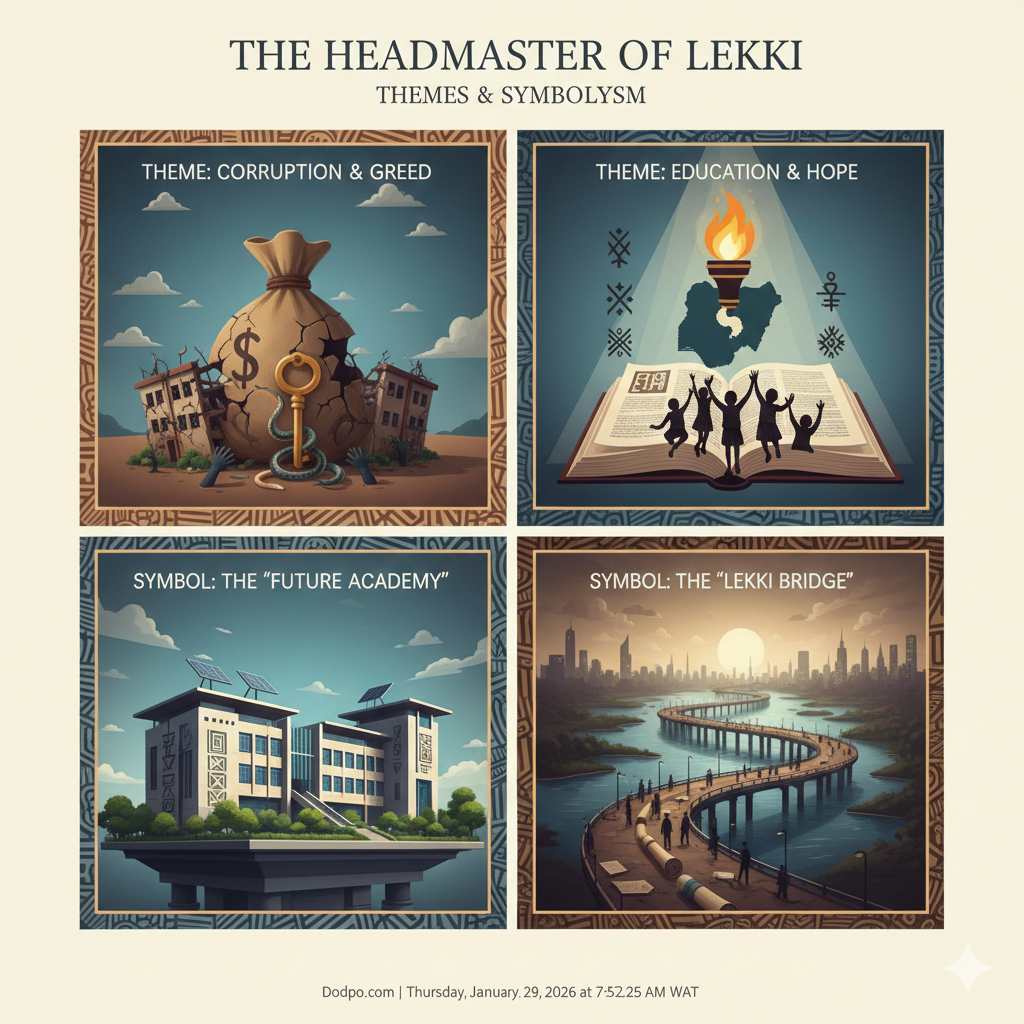 the lekki headmaster themes and symbolism