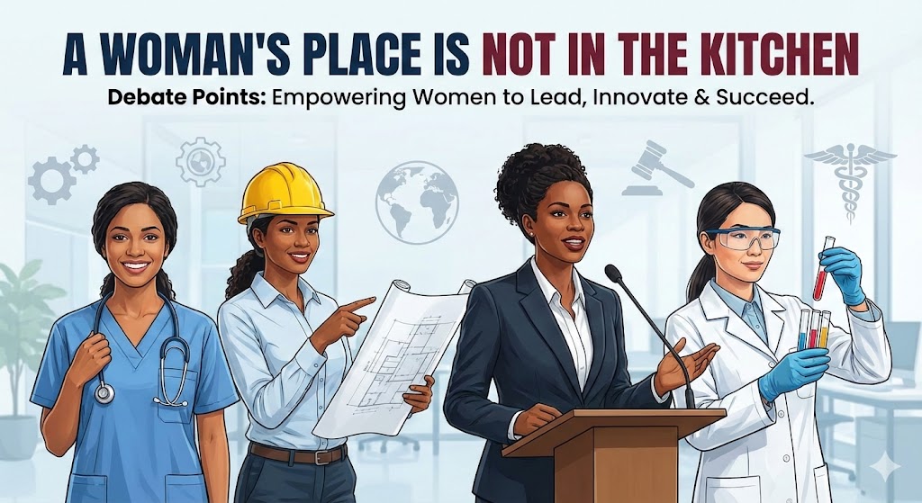 A Woman’s Place Is Not In The Kitchen Debate Points