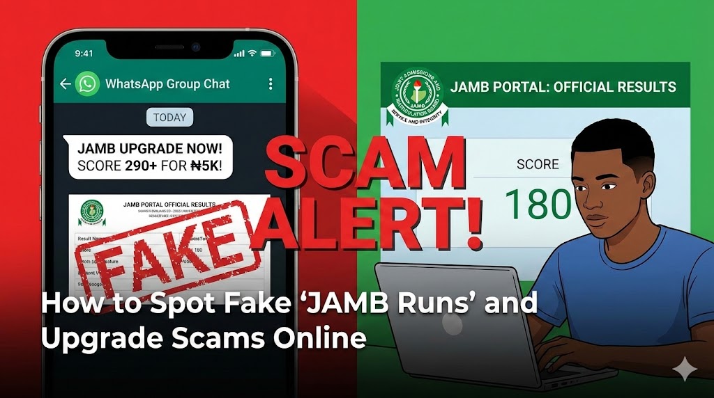 How to Spot Fake "JAMB Runs" and Upgrade Scams Online