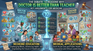 10 reasons why doctor is better than teacher debate