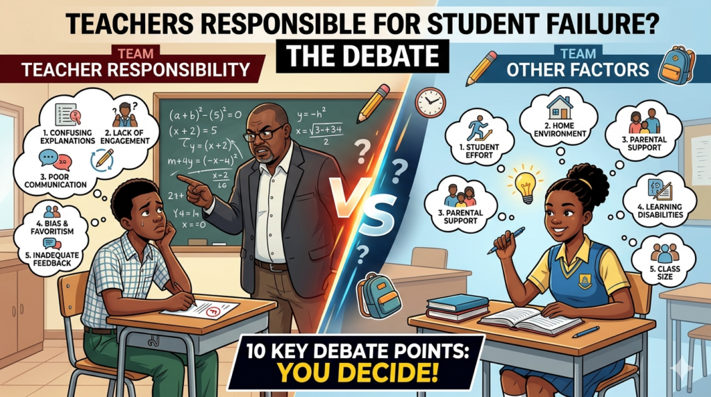 10 reasons why teachers are responsible for students' failure