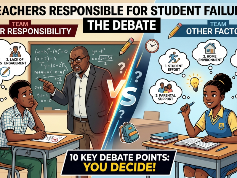 10 reasons why teachers are responsible for students' failure