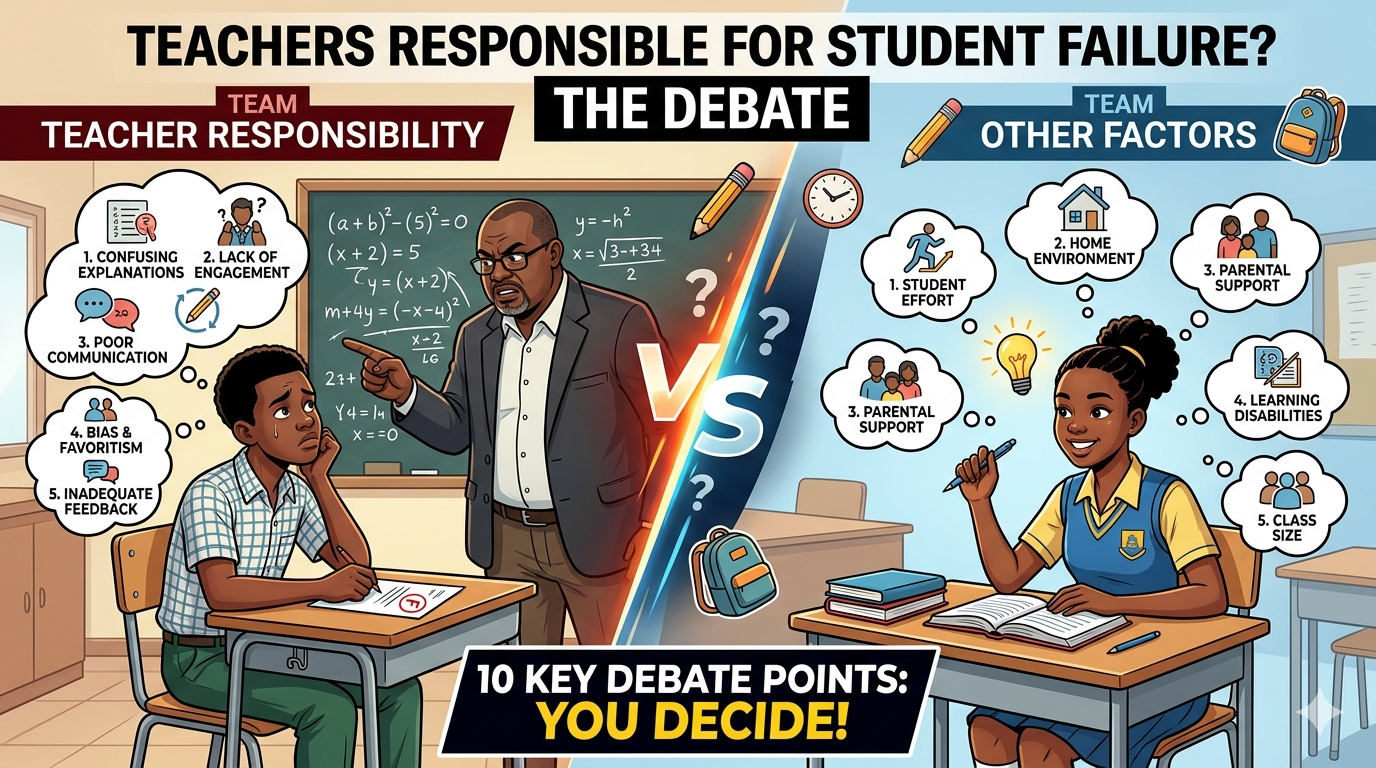 10 reasons why teachers are responsible for students' failure