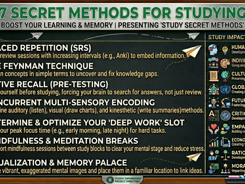7 Secret Methods for Studying That Boost Memory & Exam Scores Fast