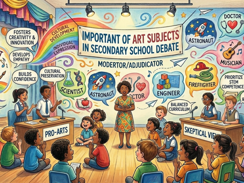 Importance of art subjects in secondary school debate
