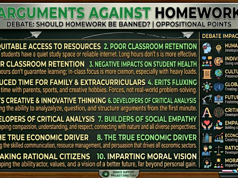 arguments against homework
