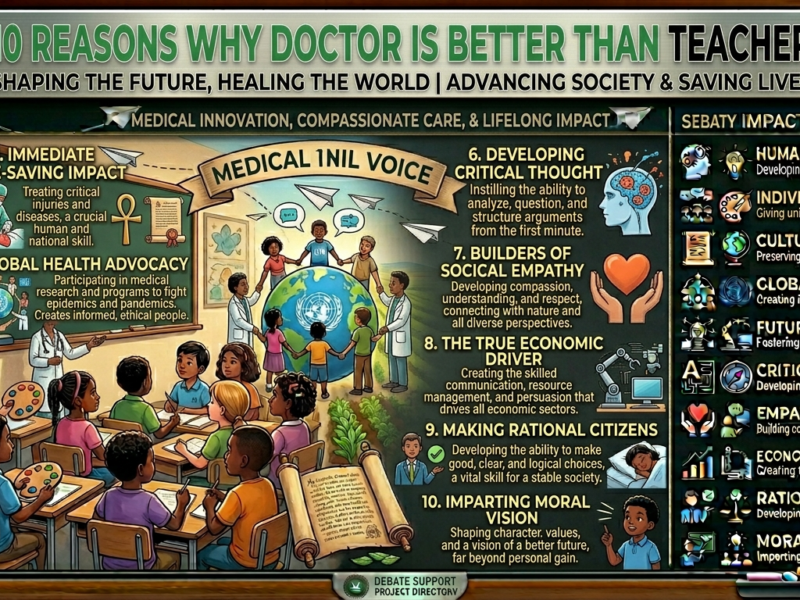10 Reasons Why Doctor Is Better Than Teacher