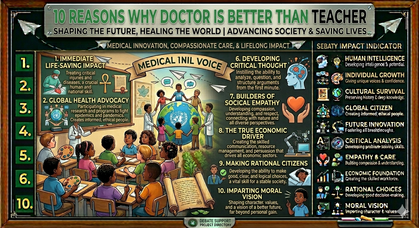 10 Reasons Why Doctor Is Better Than Teacher