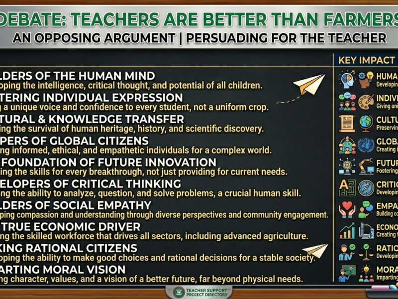 debate on teachers are better than farmers opposing essay