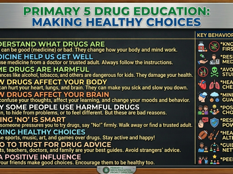 drug education for primary 5