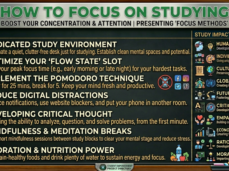 how to focus on studying