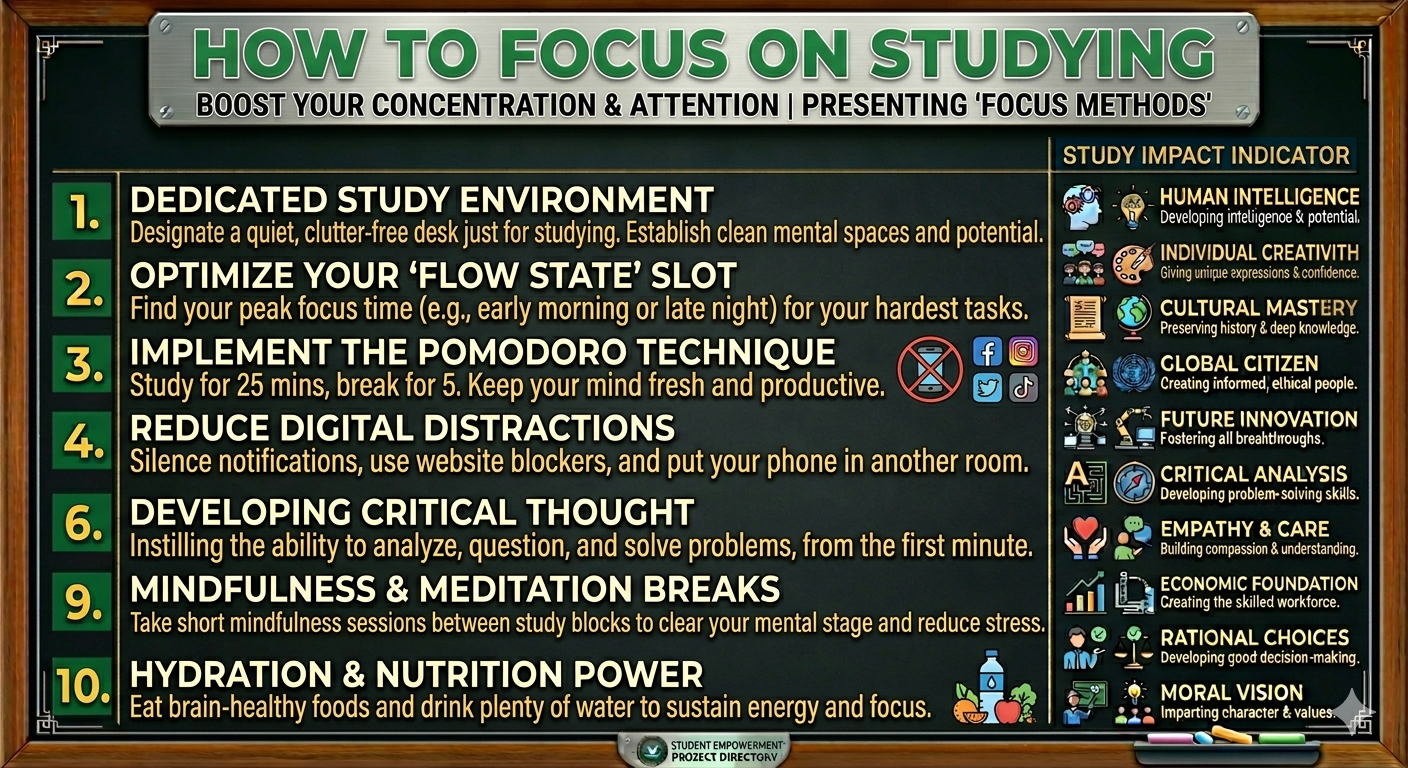 how to focus on studying