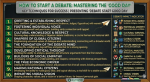 how to start a debate