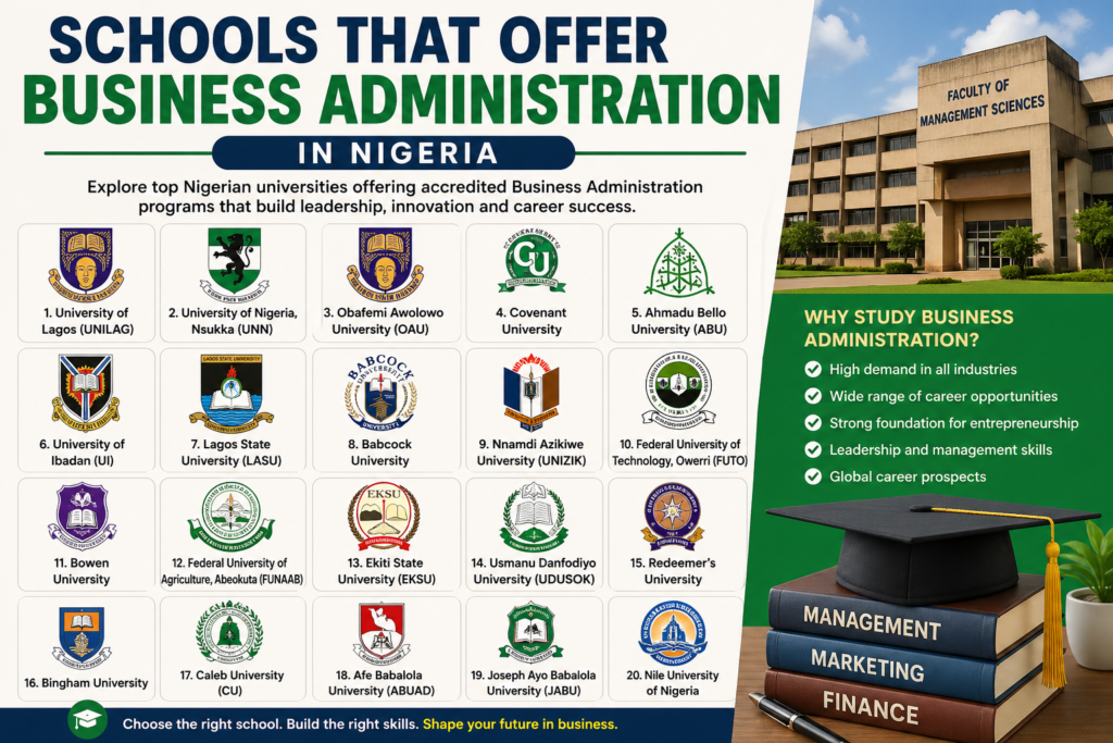 schools that offer business administration in nigeria