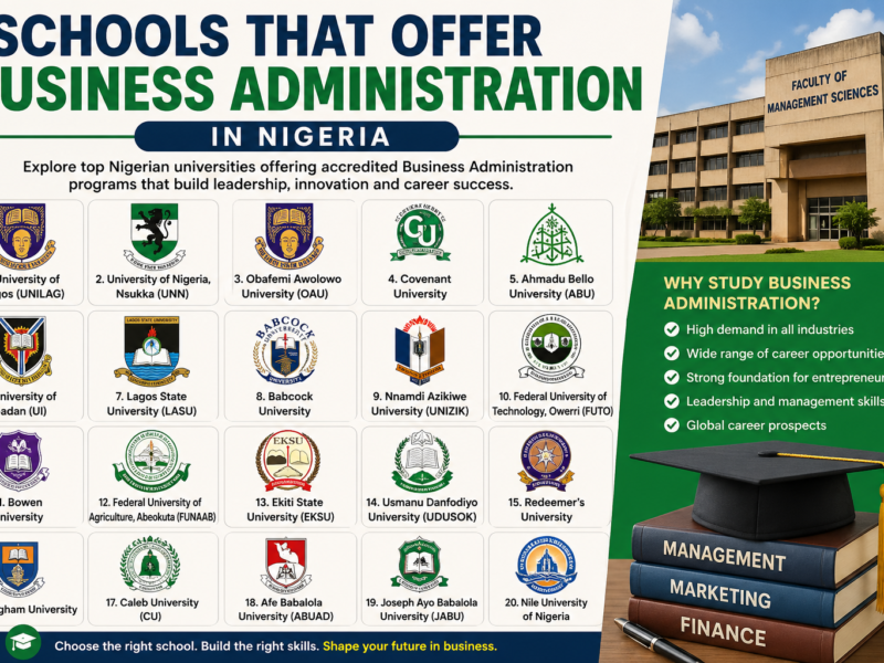 schools that offer business administration in nigeria