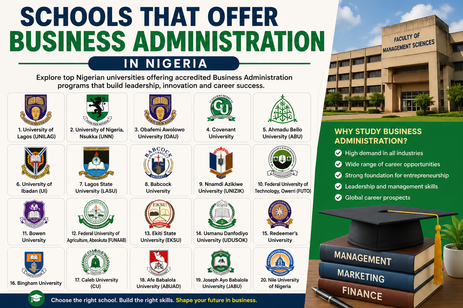 schools that offer business administration in nigeria