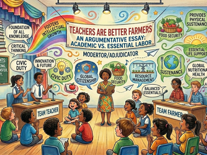 teachers are better than farmers argumentative essay