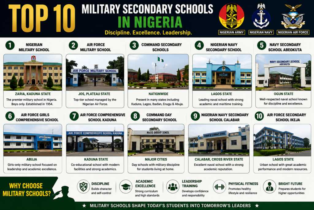 top 10 military secondary schools in nigeria