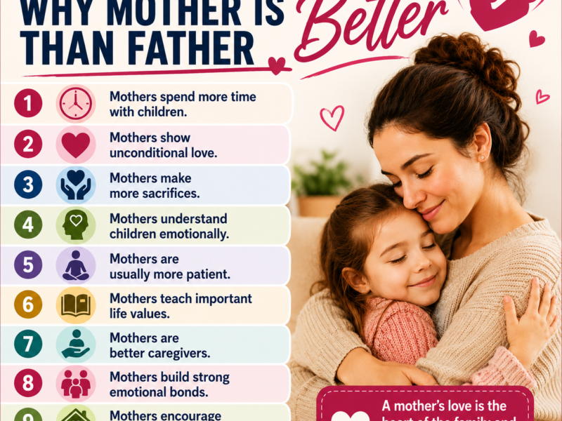 Reasons Why Mother Is Better Than Father