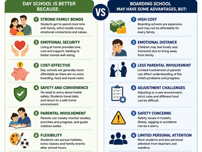 Why Day School Is Better Than Boarding School Debate Points