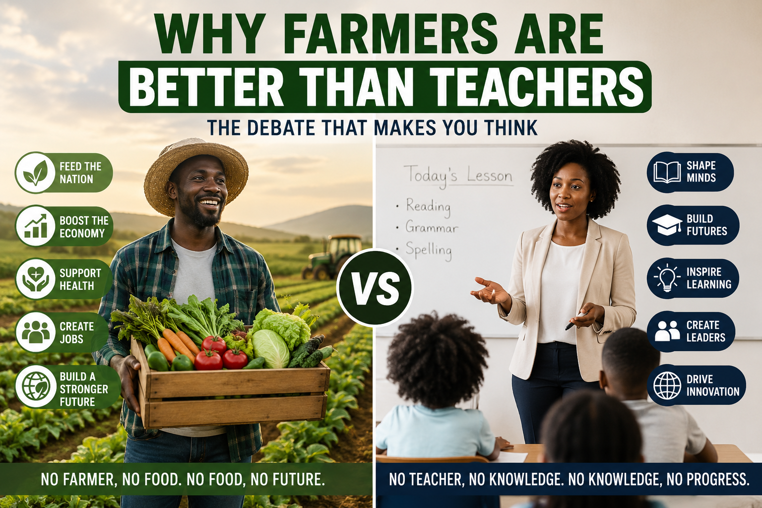 why farmers are better than teachers