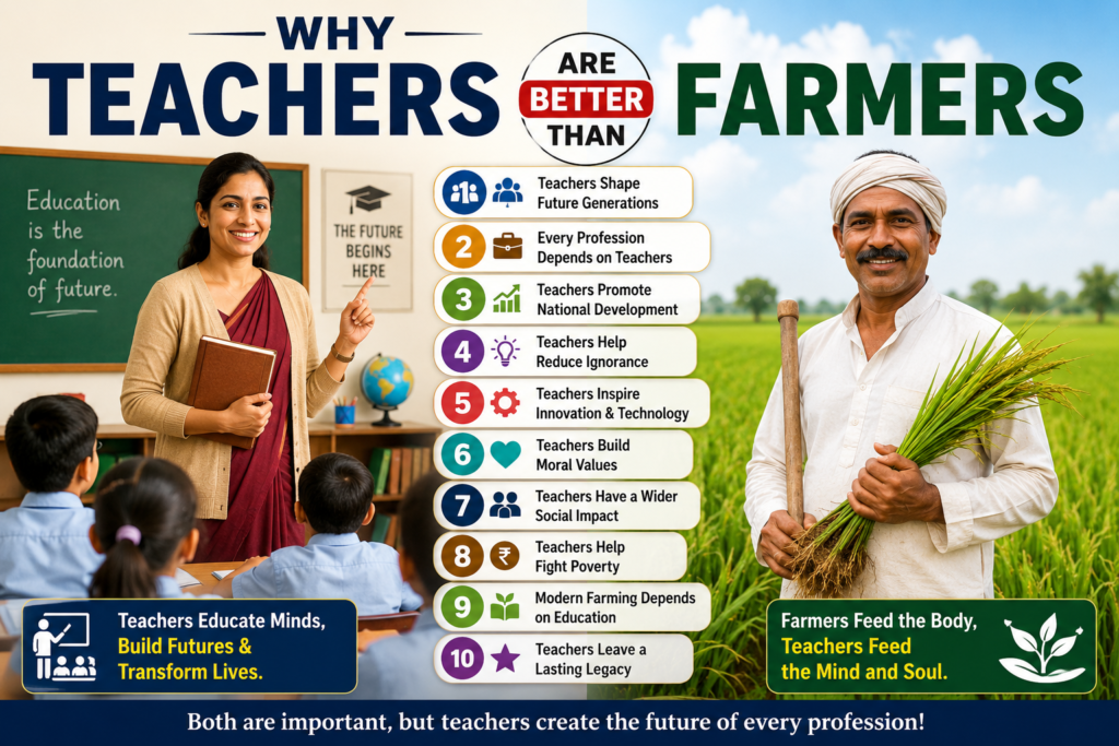 why is teacher better than farmer