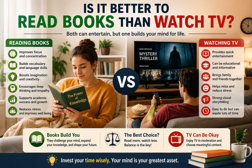 Is It Better to Read Books Than Watch TV
