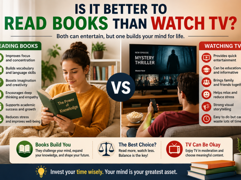 Is It Better to Read Books Than Watch TV