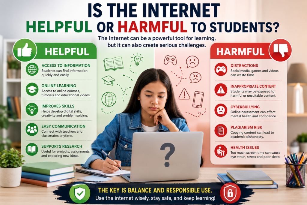 Is the Internet Helpful or Harmful to Students
