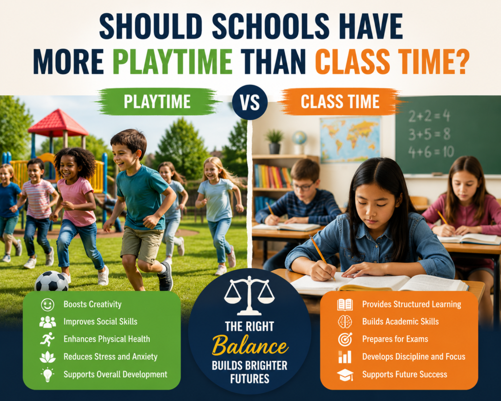 Should Schools Have More Playtime Than Class Time