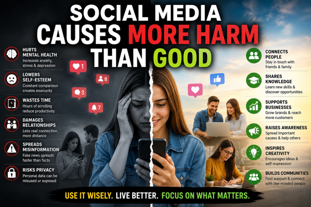 Social Media Causes More Harm Than Good