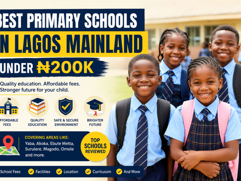 Best Primary Schools in Lagos Mainland Under ₦200K