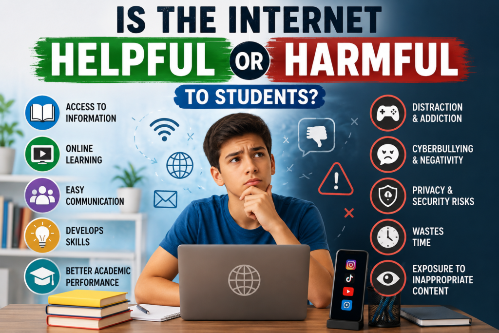 Is the Internet Helpful or Harmful to Students
