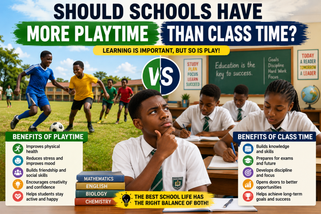 Should Schools Have More Playtime Than Class Time