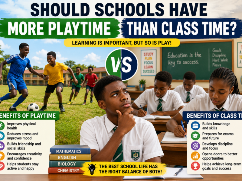 Should Schools Have More Playtime Than Class Time