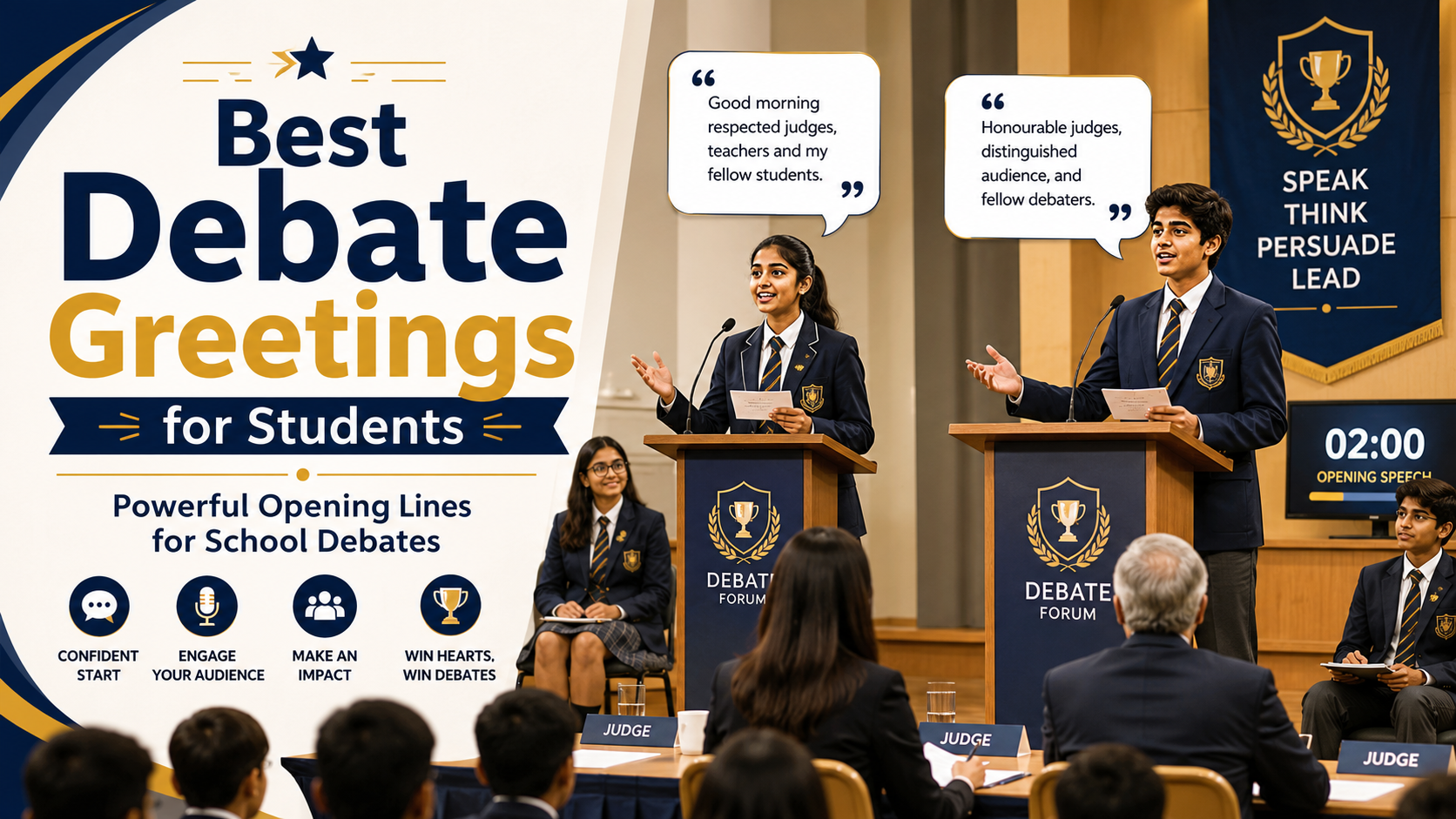 best debate greetings for students