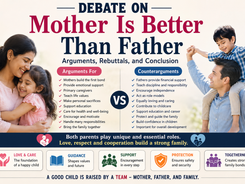 debate on mother is better than father