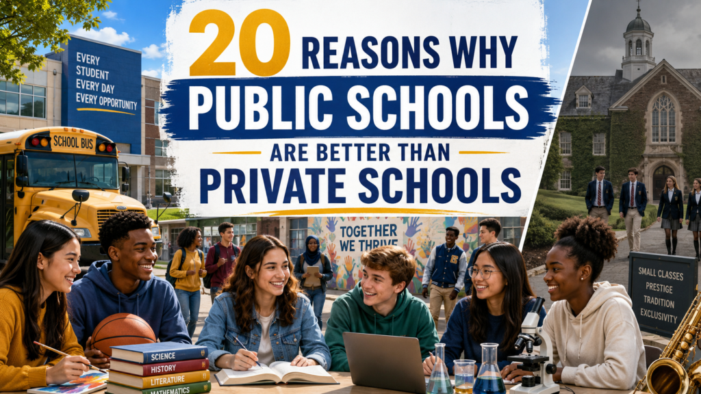 reasons why public schools are better than private schools