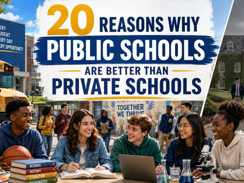 reasons why public schools are better than private schools